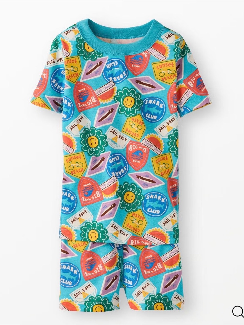 Hanna Andersson HannaJams Pajama Set COLOR: Summer Stickers 84608 Kids' size 5